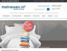 Tablet Screenshot of matrassen.nl